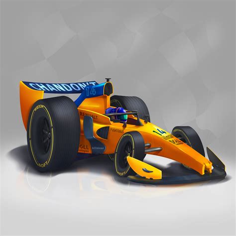 Formula 1 On Behance Fernando Alonso Mc Lren F1 Racing Cartoon Cars