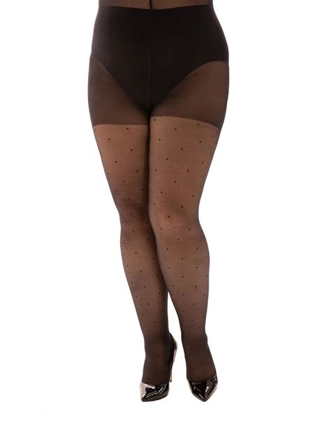 pamela mann sheer dotty tights stretch pantyhose 30 denier hosiery size 8 18uk ebay