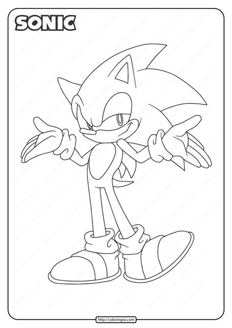 Fire Sonic The Hedgehog Sheets Coloring Pages