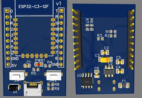 Esp32 C3 12f Breakout Board Easyeda Open Source Hardware Lab