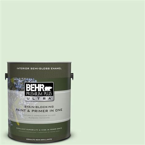 BEHR Premium Plus Ultra 1 Gal M390 2 Misty Meadow Semi Gloss Enamel