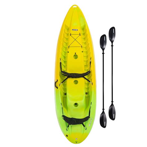 Lifetime 91071 Manta 100 Yellow Lime Tandem Kayak Paddles I