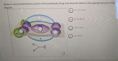 Oneclass Below Is Valence Bond Theory Sketch Of Formaldehyde Drag And