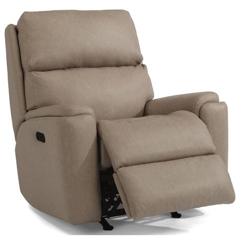 Flexsteel Rio Casual Power Rocking Recliner With Power Headrest And Usb