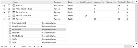How To Determine Table Column Dependencies Within A Sql Database