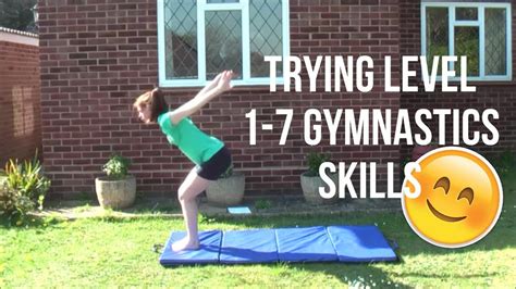 Trying Level 1 7 Gymnastics Skills Level Requirements Youtube