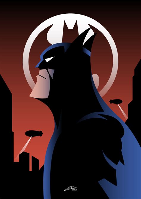 Batman Animated Series Poster Art Rico Jr Posterspy