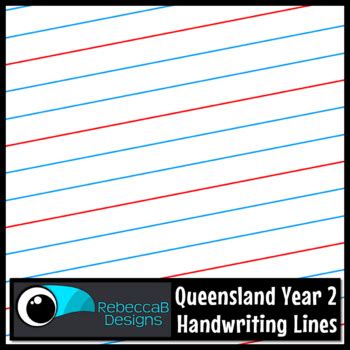 queensland year  handwriting lines clip art  rebeccab designs