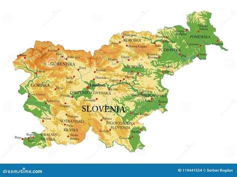 Detailed Map Of Slovenia