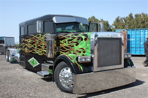 Custom Truck With Flames