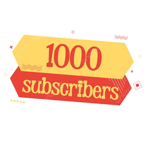 1000 Subscribers Thank You Free Vector Hd Subscriber Thank You