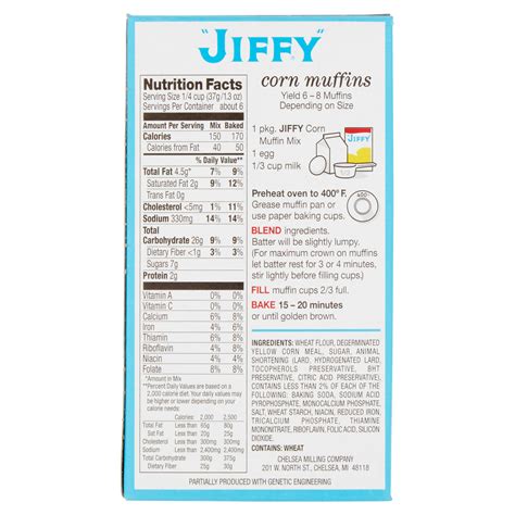 I cook for one so using jiffy mix would give me at first time with jiffy mix and hot water look more like a pancake. Calories In Jiffy Cornbread Mix - food recipes
