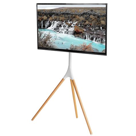 Vivo White Artistic Easel 45 To 65 Screen Studio Tv Display Stand