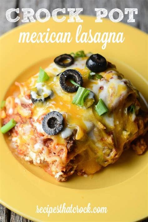 The kids loved it so much they even at the leftovers. Mexican Lasagna Recipe - Recipes That Crock!