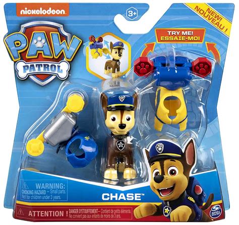 Paw Patrol Chase Figure 2 Clip On Backpacks Spin Master Toywiz
