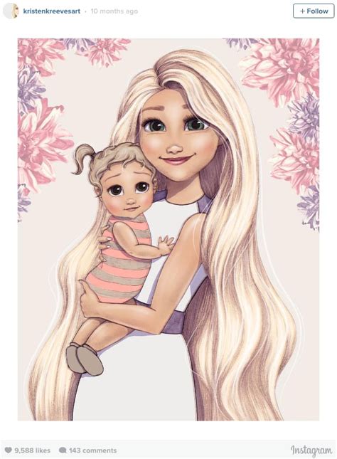 Disney Princesses As New Moms Popsugar Moms