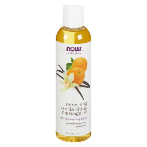 Now Vanilla Citrus Massage Oil