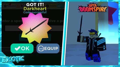 Read on for super doomspire codes 2021 wiki roblox. ROBLOX SUPER DOOMSPIRE | FREE DARKHEART SWORD (NEW CODE ...