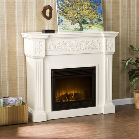 Amesbury 455 In W Corner Convertible Electric Fireplace In White