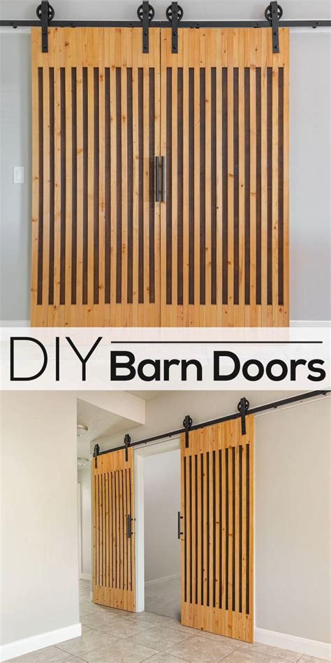 How To Build Diy Wood Slat Barn Doors Artofit