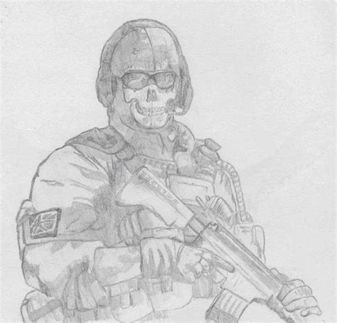 Call Of Duty Modern Warfare Game Drawing Image Drawing Skill