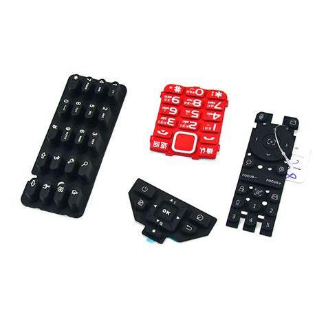 Odm Oem Black Rubber Keyboard Custom Made Silicone Button Rubber Keypad