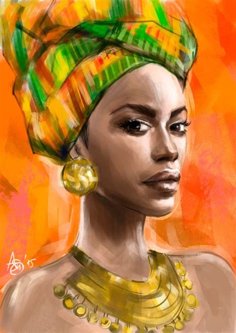 Black Women Art African Woman By Psichodelicfruit Pinturas