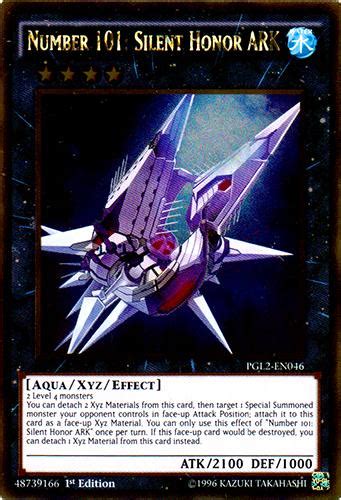 Yu Gi Oh Pgld2 1st Ed Single Number 101 Silent Honor Ark Gold Rare