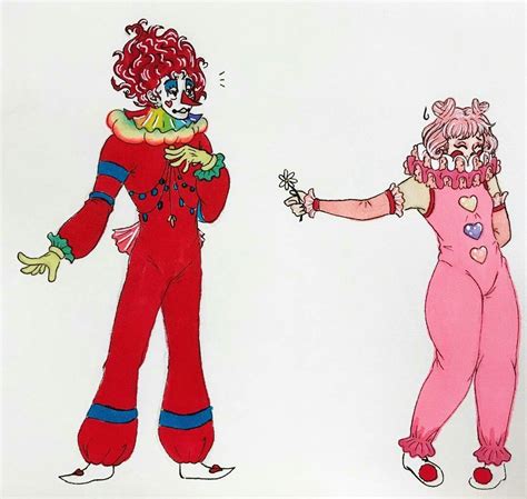 Adorable Clown Art Cute Clown Characters