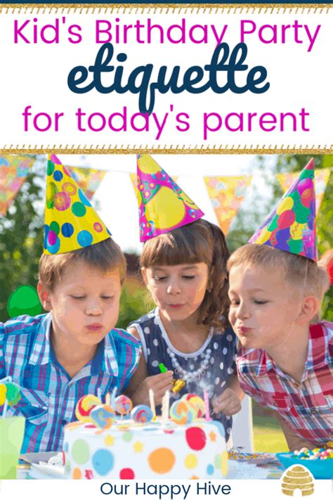 Kids Birthday Party Etiquette