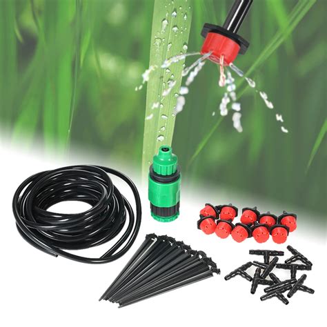 25m Micro Drip Irrigation System Dripper Sprinker Plant Watering
