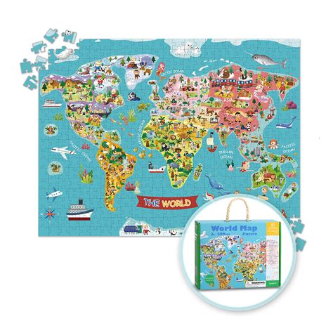 Buy Tookyland World Puzzle For Kids Puzzle 500 Pieces World Puzzles