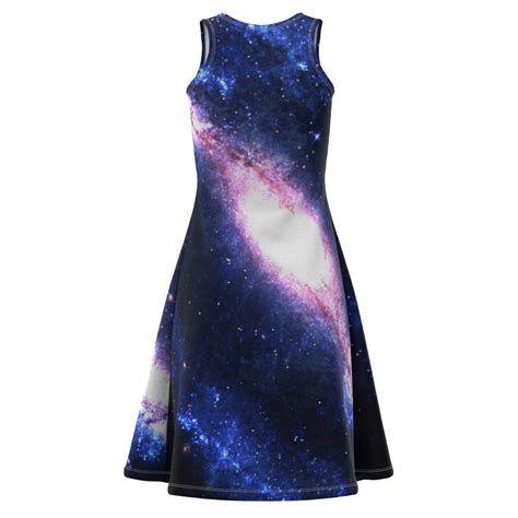 Spiral Galaxy Space Sleeveless Dress Eightythree Xyz Clothing