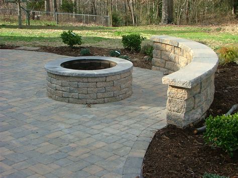 Paver Patio With Built In Fireplace In Stafford Virginia