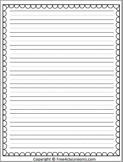 476 Writing Paper Template Basic