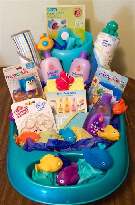 Laundry basket baby bath idea may be dangerous in negligence. "Under the Sea" bath time gift basket * Use items from her ...