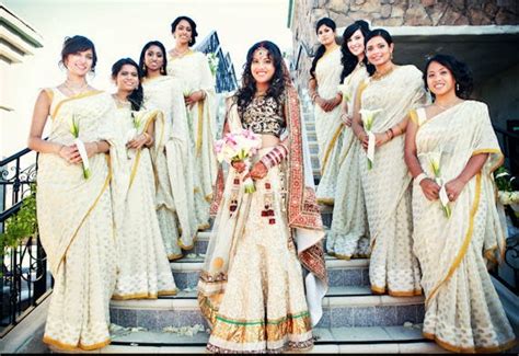 Indian Bridesmaids Saree Ideas South India Fashion