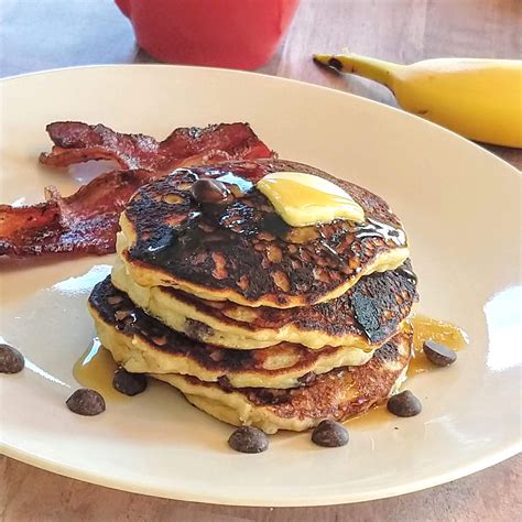 Banana Chocolate Chip Pancakes Gluten Free Grain Free