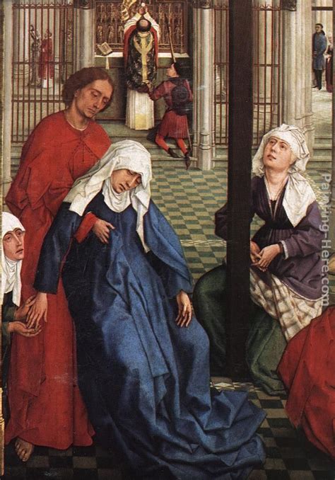 Rogier Van Der Weyden Seven Sacraments Altarpiece Central Panel Detail