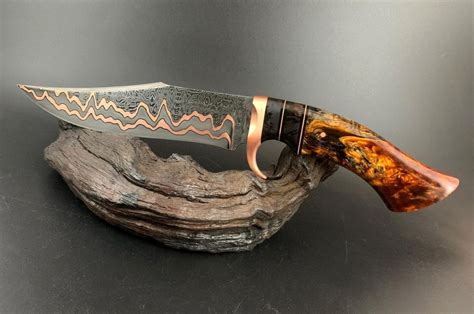 Watch How This Breathtaking Copper Damascus Knife Is Forged From Start