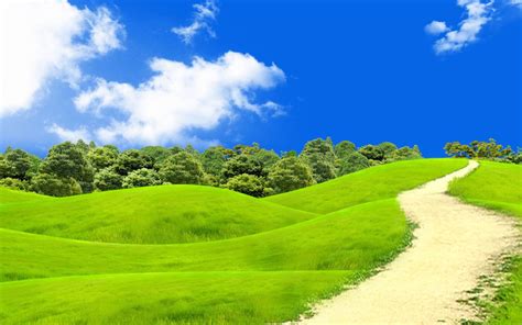 Green Hill Wallpaper Free Hd Backgrounds Images Pictu