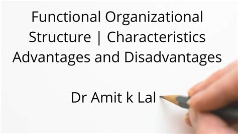 Functional Organisational Structure Meaning Characteristics