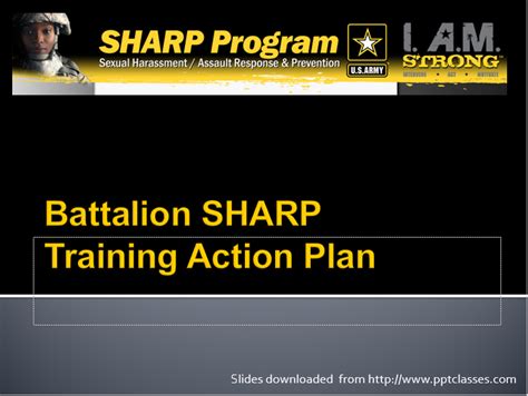 Sharp Training Plan Powerpoint Ranger Pre Made Military Ppt Classes