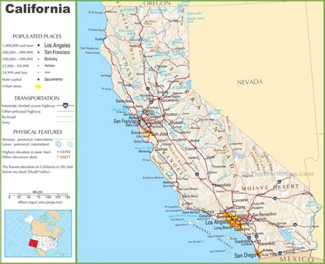 California Highway Map