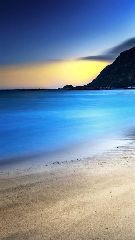 1080p Free Download Beach Beauty Blue Clouds Mountain Paradise
