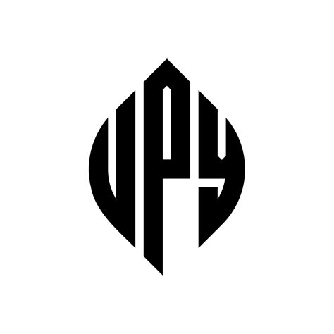 Diseño De Logotipo De Letra De Círculo Upy Con Forma De Círculo Y