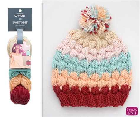 Knit A Bubble Beanie Hat By Studio Knit With Free Pattern And Caron X