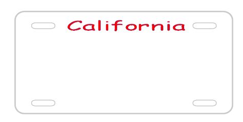 California License Plate Clip Art At Vector Clip Art Online