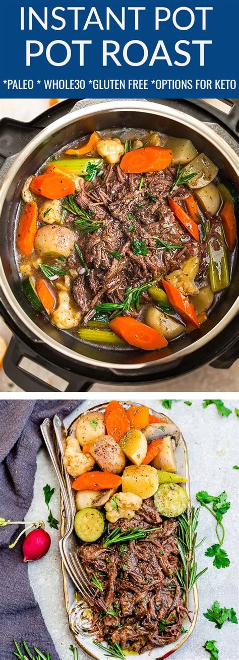 With vegetables and covered in a sweet, tangy teriyaki sauce. Instant Pot Pot Roast recipe is hearty, flavorful and easy ...