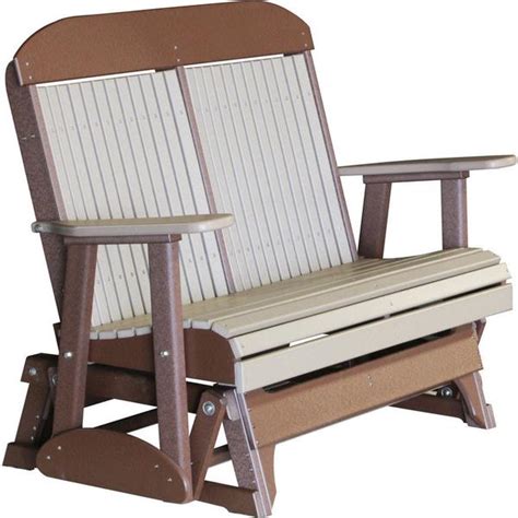 Trex outdoor furniture adds more than just comfort and beauty to your trex® deck. LuxCraft Highback 4ft. Recycled Plastic Glider - Rocking ...